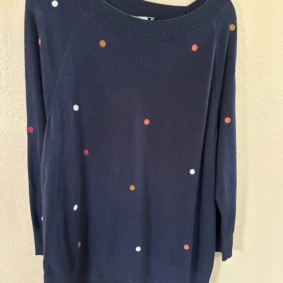 Loft Navy‎ Blue Sweater Size X-Large - Picture 1 of 6